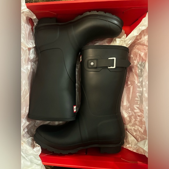 NWT Hunter Ladies' Original Short Boot Black, In Box - Picture 7 of 12